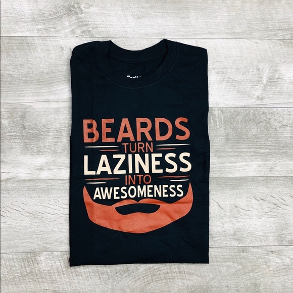 NWOT FEELING GOOD TEES BEARDS AWESOMENESS - Picture 1 of 4
